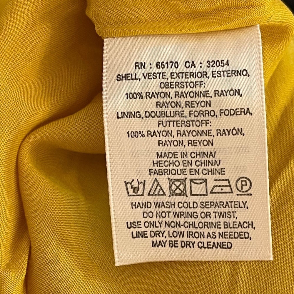 Anthropologie Yellow and White Skirt - Picture 3 of 10